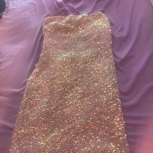 Windsor dress pink, size large, worn once